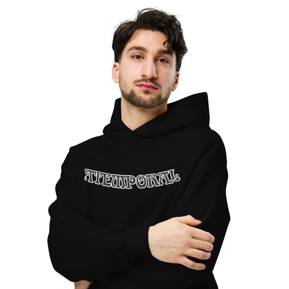 Unisex oversized hoodie Atemporal - Onelifehappy