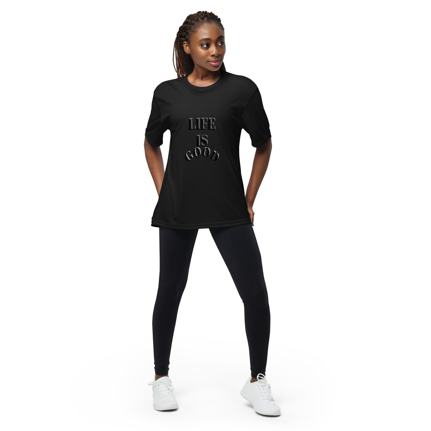 Unisex performance crew neck t-shirt - Onelifehappy