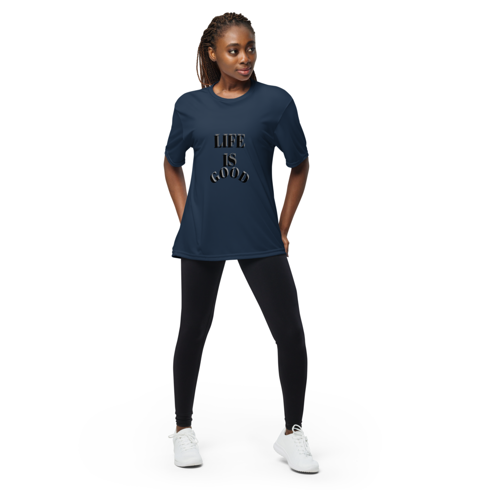 Unisex performance crew neck t-shirt - Onelifehappy